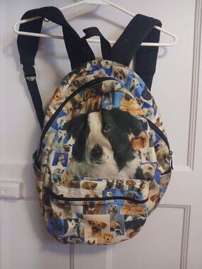 Dog Border Collie Back Pack